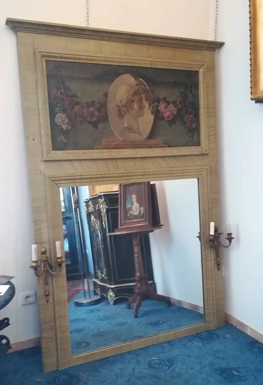 Grand Miroir Trumeau fin du XIXe Siècle
