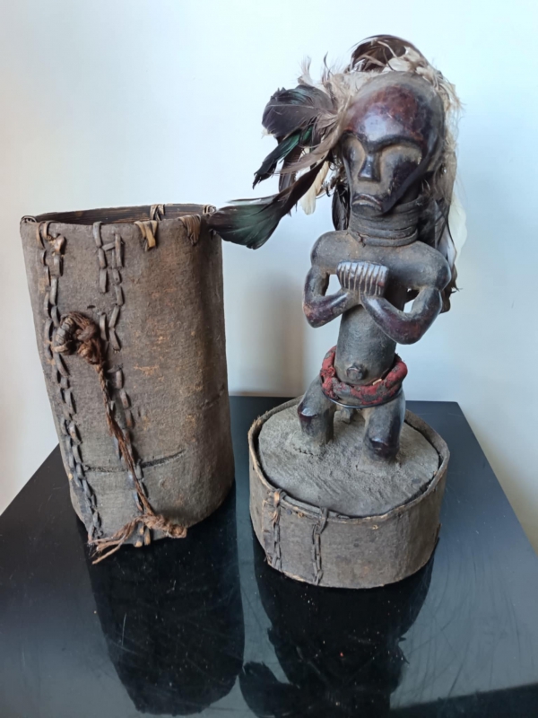 Figure de reliquaire de style Fang, Gabon