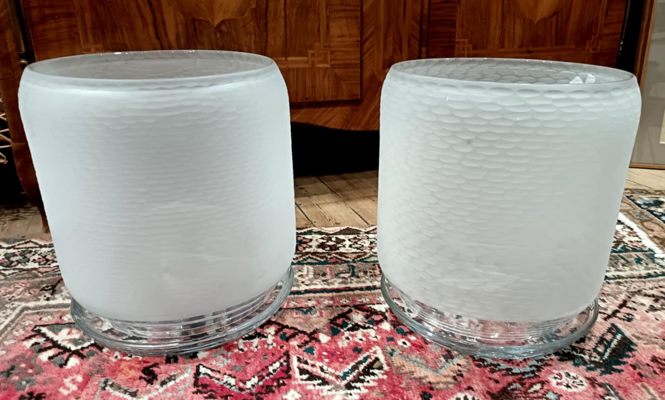 Ralf Lauren : Deux Photophores En Verre