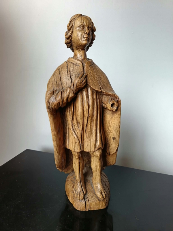 Statue Ch�ne Nord de la France fin XVe d�but XVIe