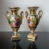 Paire de Vases Porcelaine de Paris, Ep. Romantique