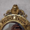 Paire Appliques Bronze 3 Bras Lumire Fond Miroir