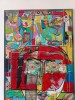 Boris Matussire : Composition Au Portrait Rouge 