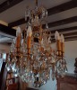 Lustre Cage  Pampilles,  Huit feux