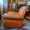 Fauteuil Club en Cuir, Annes 50