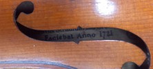 Violon 3/4 dbut XXe, copie de Stradivarius + Arch