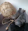 Football : Chaussures Anciennes et Ballon Cuir