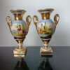 Paire de Vases Porcelaine de Paris, Ep. Romantique