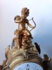 Pendule Cartel, Bronze, Fin XIXe Style Rocaille