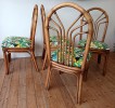 Suite de Quatre Chaises Bambou