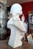 Buste de Jeune Femme, Marbre Blanc fin XIXe