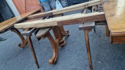 Grande Table Ovale Pied Central et Allonges