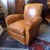 Fauteuil Club en Cuir, Annes 50