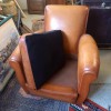 Fauteuil Club en Cuir, Annes 50 