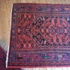 Tapis Hamadan fond rouge 