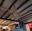 Lustre Cage  Pampilles,  Huit feux