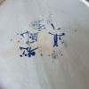 Grand Plat Porcelaine Bleu Blanc Chine Qing XIXe