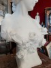 Buste de Jeune Femme, Marbre Blanc fin XIXe
