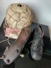 Football : Chaussures Anciennes et Ballon Cuir