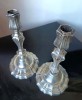 Paire de Flambeaux en Bronze Argent�